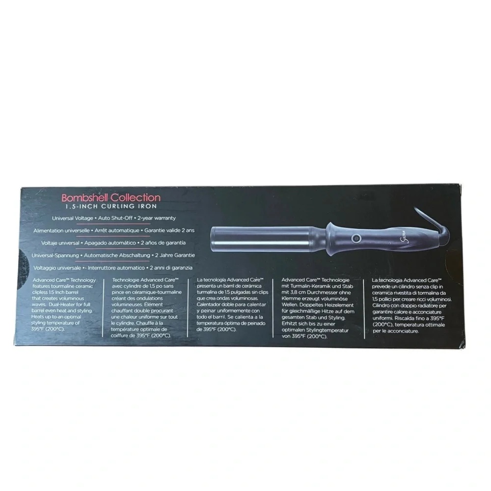 Sultra Bombshell Collection 1.5” Clipless Curling‎ Iron NEW
